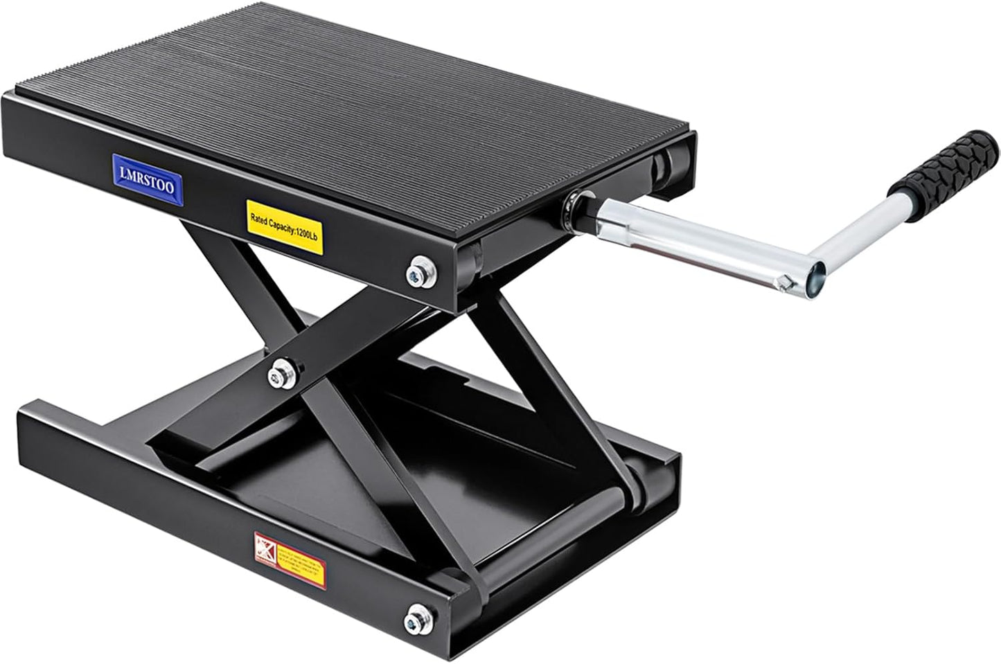 1200 LBS Motorcycle Jack, Motorcycle Lift Stand for Dirt Bike ATV,Scissor Jack with Crank Handle and Breaker Bar