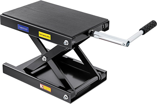 1200 LBS Motorcycle Jack, Motorcycle Lift Stand for Dirt Bike ATV,Scissor Jack with Crank Handle and Breaker Bar