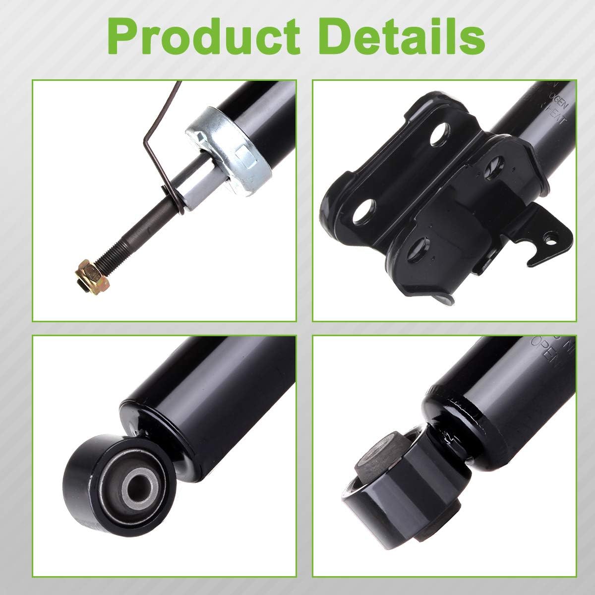 SCITOO Shocks, Front Rear Pair Gas Struts Shocks Absorber fit for Honda Odyssey 1999 2000 2001 2002 2003 2004 334318 71598 334317 71597 344353 37246,Set of 4