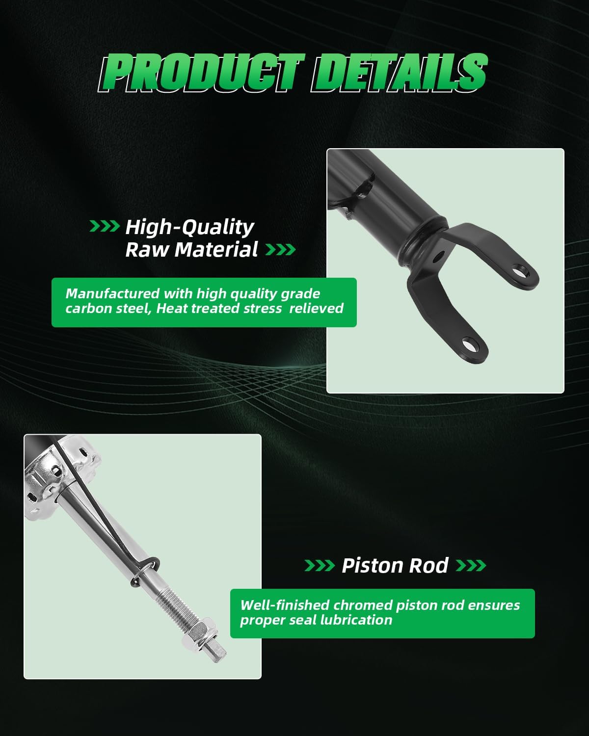 SCITOO Full Set Shocks For Dodge, Shocks Absorbers and Struts Fits 12 13 14 15 16 17 18 for Chrysler 300,11 12 13 14 15 16 17 18 for Dodge Challenger,15 16 17 18 for Dodge Charger Amortiguadores