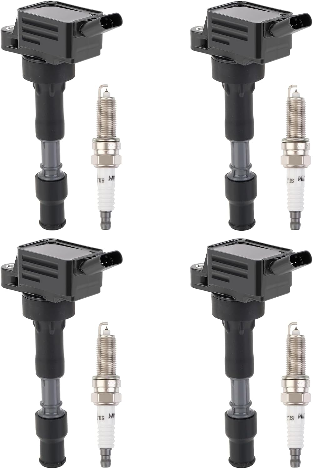 Set of 6 Ignition Coils Pack UF569 and Iridium Spark Plug 90117 compatible with GMC Acadia Canyon Terrain Chevy Caprice Colorado Equinox Malibu Cadillac ATS CTS Buick Pontiac Saturn Suzuki