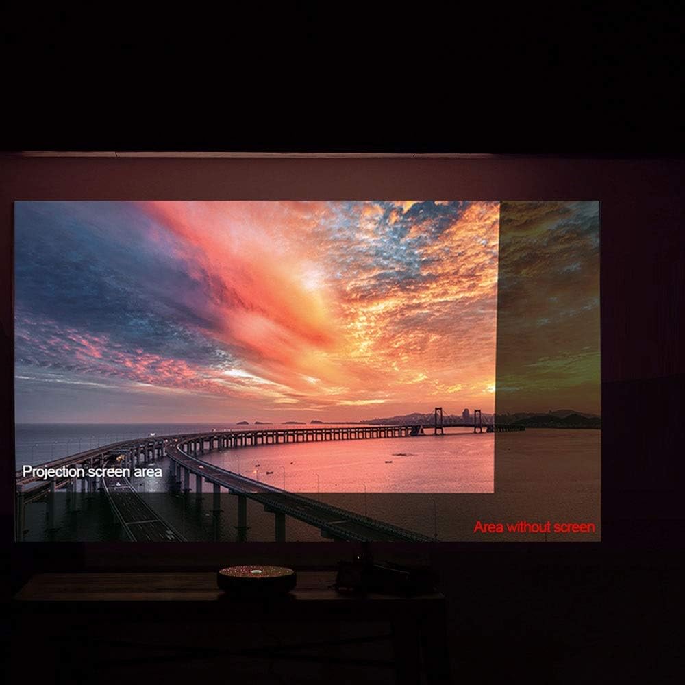 80 100 120 Inch Projector Screen 16:9 Frameless Video Projection Screen Foldable Wall Mounted for Home Office Grey Screen(84 inch)