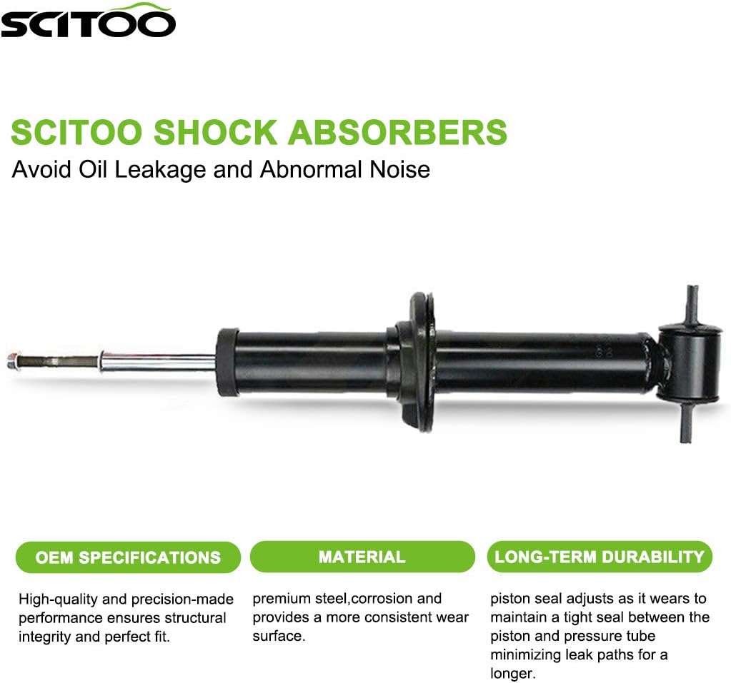 SCITOO Full Set Shocks for Camaro, Shocks Absorbers and Struts Fits 1993 1994 1995 1996 1997 1998 1999 2000 2001 2002 for Chevy for Camaro,1982-2002 for Pontiac for Firebird Amortiguadores