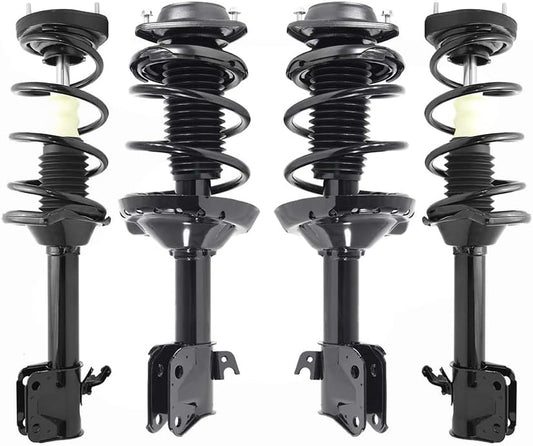 COMPLETESTRUTS - Front & Rear Complete Strut Assemblies with Coil Springs Replacement for 2004-2007 Subaru Impreza Sedan - Set of 4