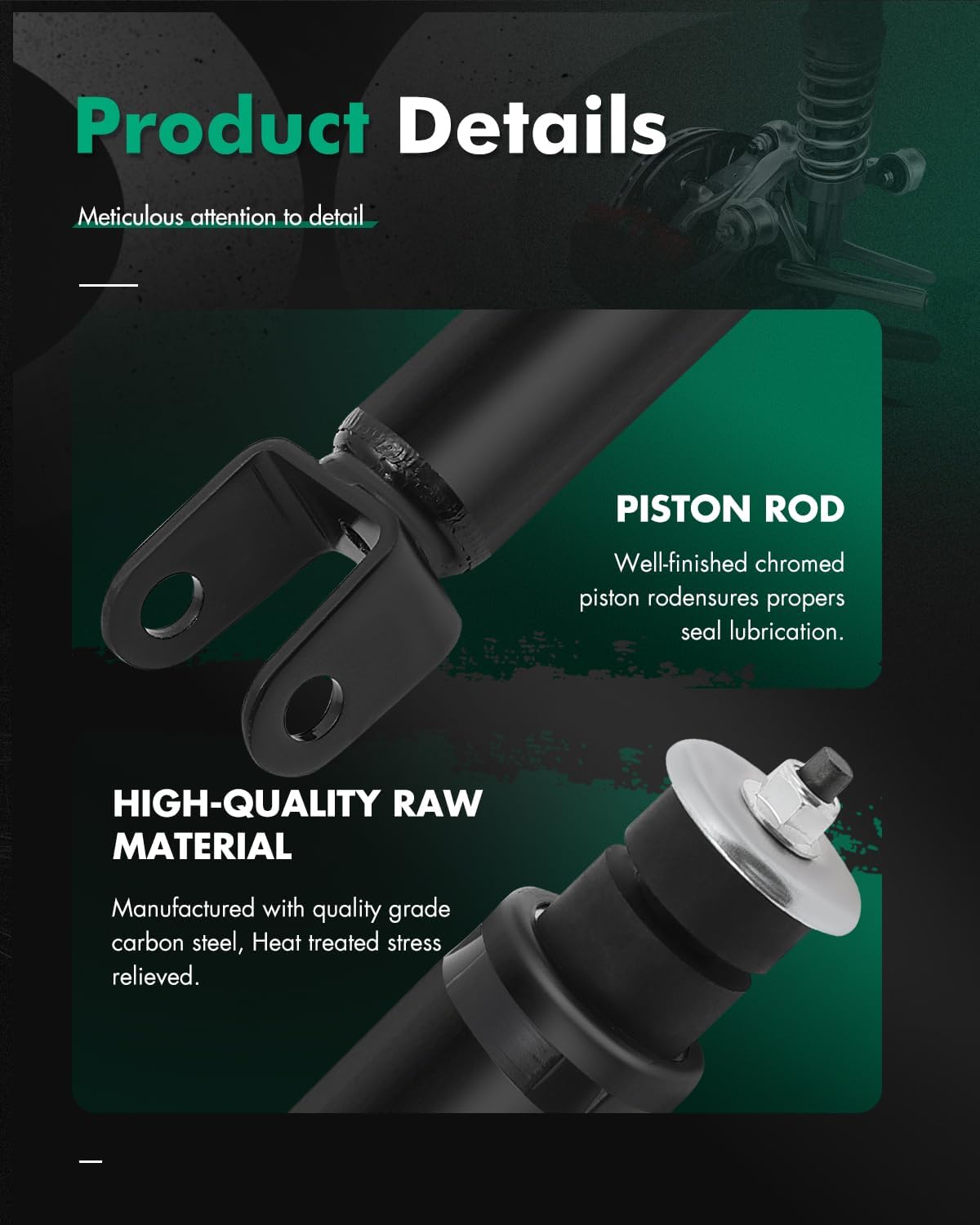 SCITOO Rear Shocks Set of 2 for Taurus, Shocks Absorbers and Struts Fits 2010 2011 2012 2013 2014 2015 2016 2017 2018 2019 for Ford Taurus,2009 2010 2011 2012 for Lincoln MKS Amortiguadores