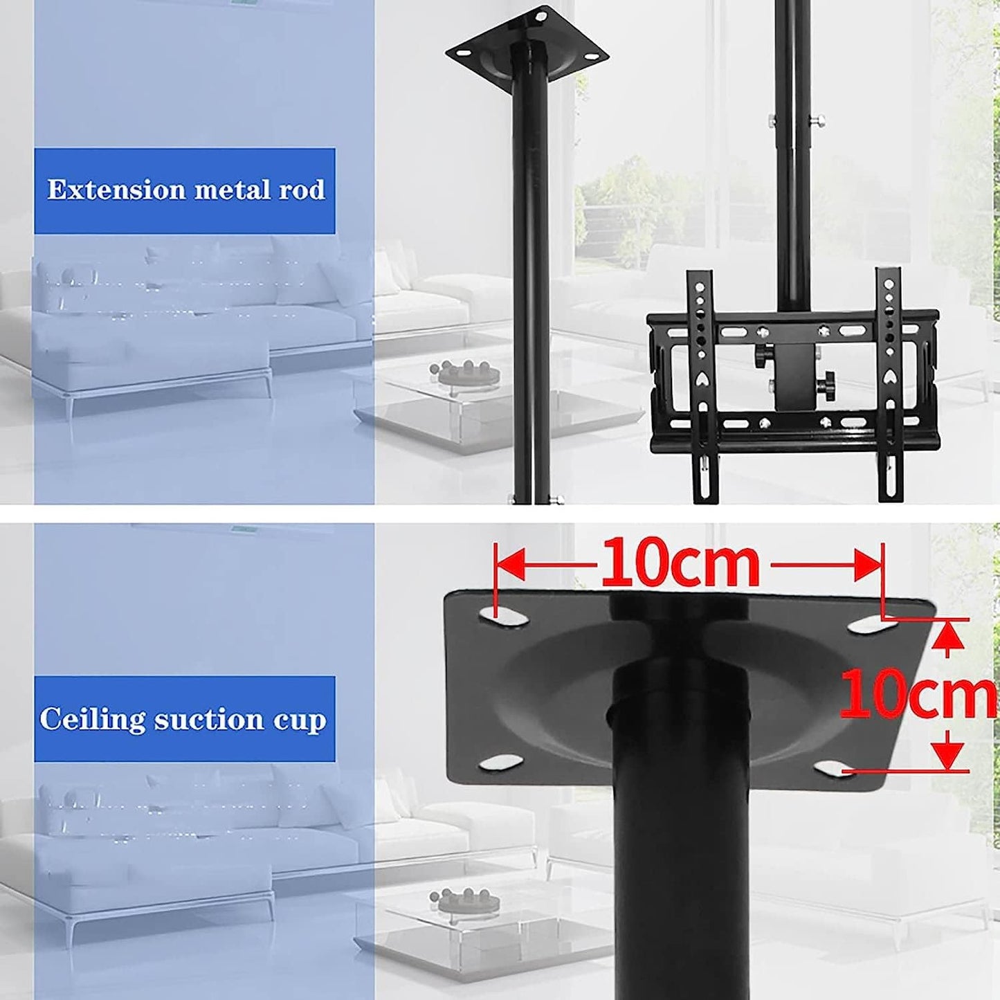 TV Stand TV, TV Wall Mount Adjustable Wall Ceiling TV Mount, Full Motion Hanging TV Mount Bracket for 32 to 55 Inch TV, Multiple Patterns