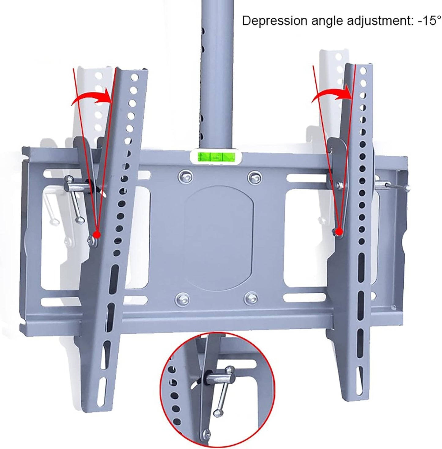 Ceiling TV Mount Adjustable Swivel Bracket for 49 65 Inch LCD/Curved TVs Supports up to 110 lbs Telescopic Tilt Design Perfect for Home Theater Easy in Tion
