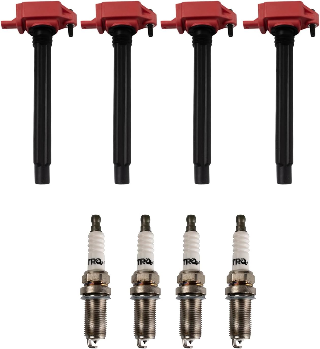 TRQ Ignition Kit Ignition Coil Spark Plugs Compatible with 92-01 Ford 91-97 Lincoln Mercury