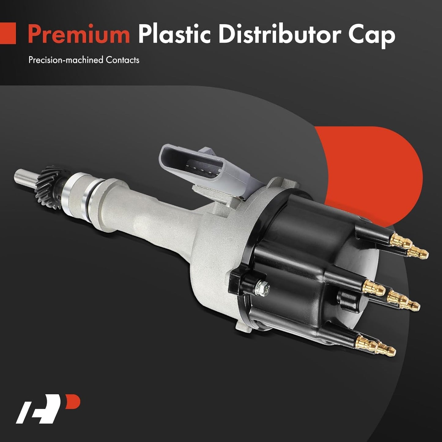 A-Premium Ignition Distributor with Cap and Rotor Compatible with Ford Ranger 1983-1985, Aerostar 1986, Bronco II 1984-1985, 2.8L