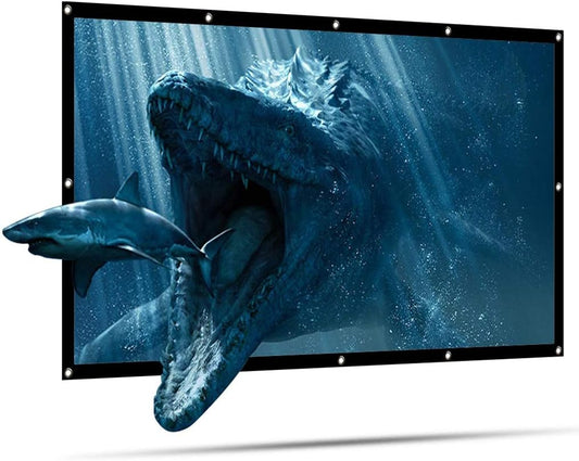 16:9 Thicken Foldable 100 inch Projector Screen Matt White Front Rear 3D Screen for Projection Screen Home Theater