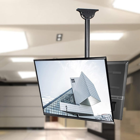 2 Sided Ceiling TV Mount Bracket, Telescopic Height, Hanging Full Motion TV Mount Bracket Fits Most 32-70 Inch LED 4K TVs