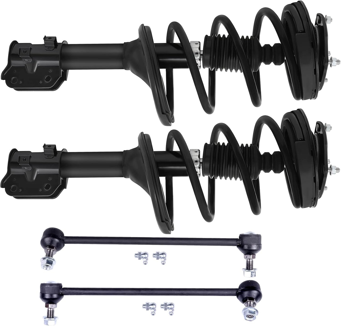 SCITOO Struts Complete Struts Assembly,Sway Bar Links Kit 4pck,shocks and struts for Hyundai Entourage 2007-2008,for Kia Sedona 2006-2012 2014,Struts 172917,172918,K750168,K750169 complete struts