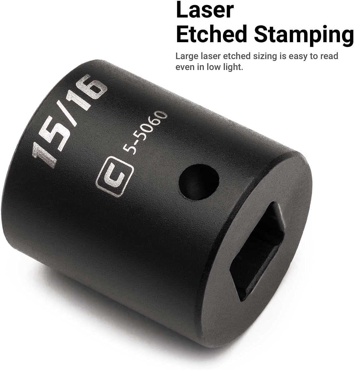 Capri Tools 3/8-Inch Drive Shallow and Deep Impact Socket Set, Metric, 8 to 22 mm, Premium Chrome Molybdenum Steel, 30-Piece