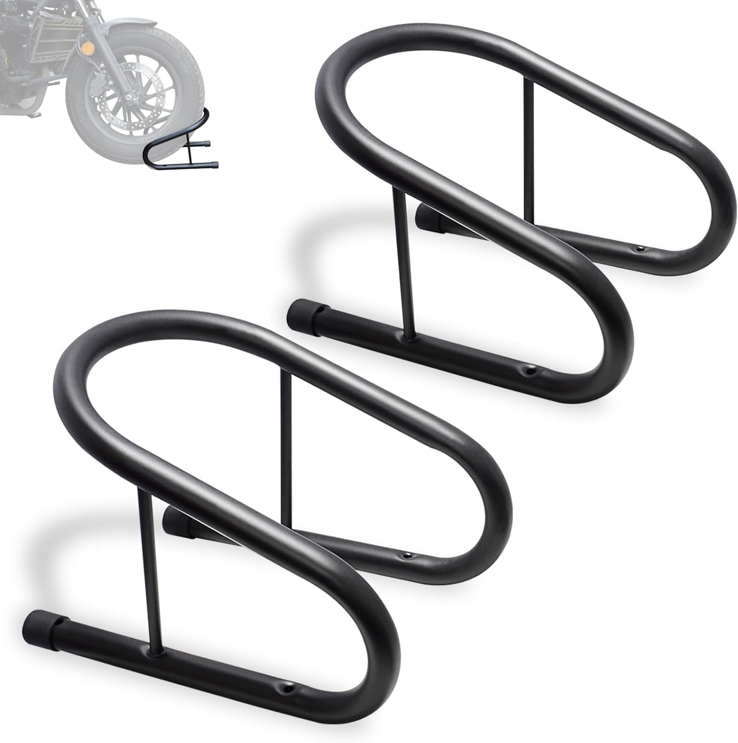 WOWTK 6.5" Removable Dirt Bike Wheel Chock w/Mount Kit,6 1/2 in. wide Motorcycle Trailer Locking Wheel Chock Tire Holder,Pack of 2
