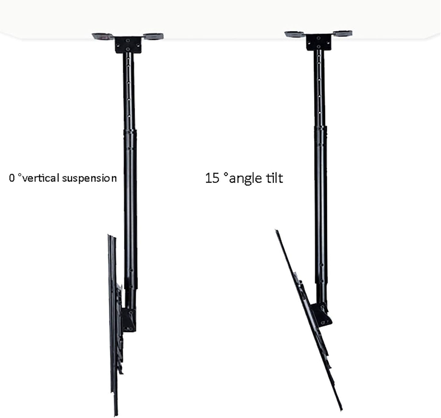 Ultra Thin TV Wall Mount Adjustable Height for 40 70" LED Screens 30° Rotation Ceiling Support Heavy Duty Easy in Tion Perfect for Home Theater Setup