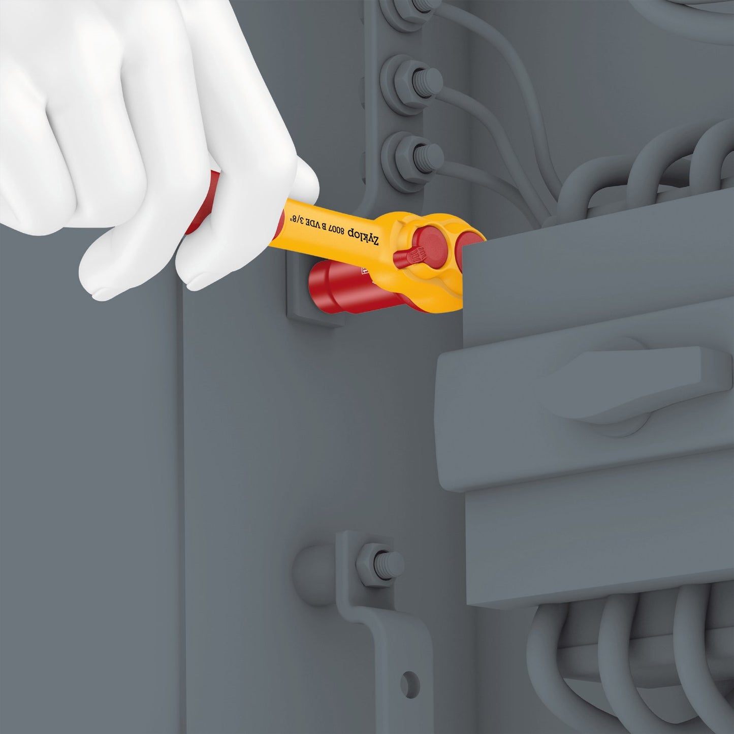 8100 SB VDE 1 Ratchet set insulated switch lever 3/8"