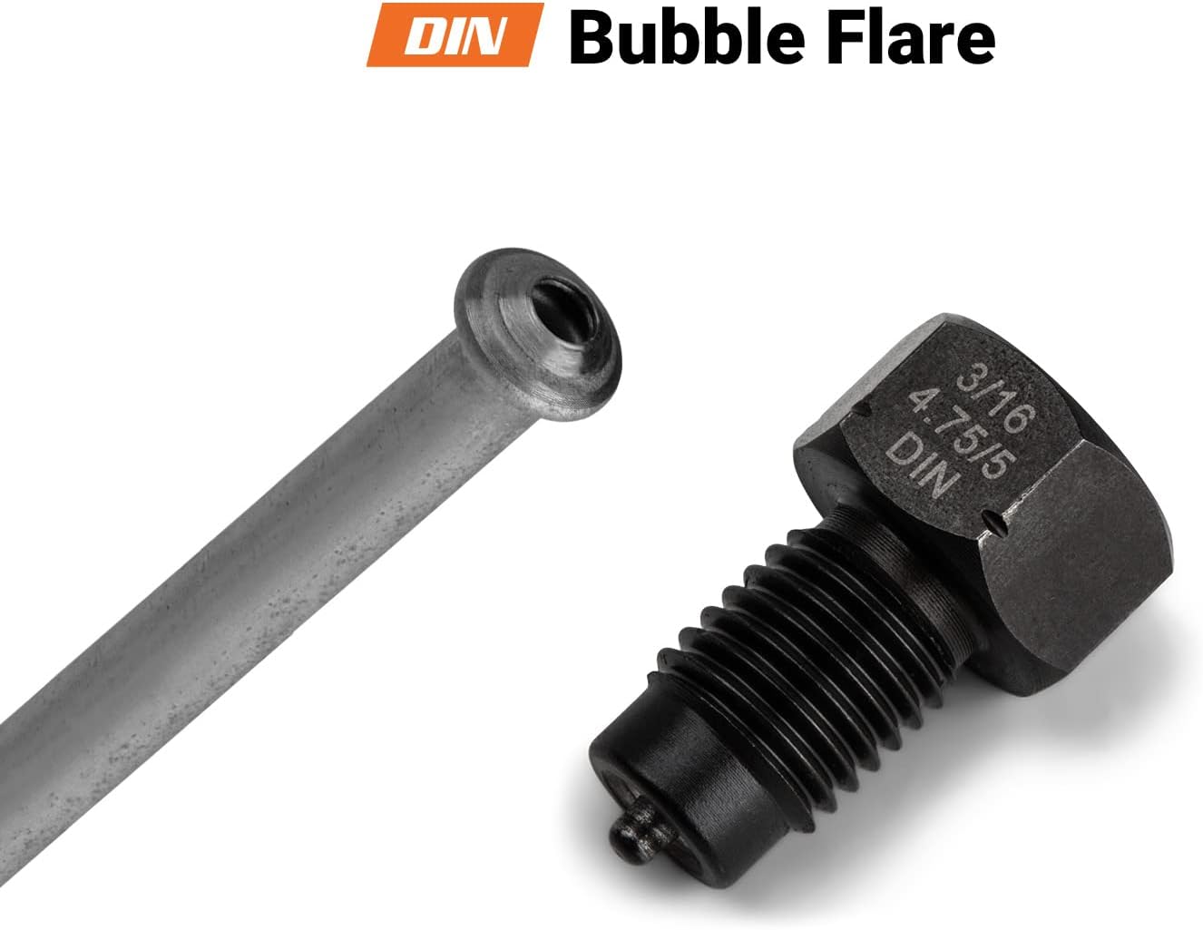 Capri Tools 3/16 in. Dual Head Flaring Tool, makes 4.75 mm ISO/DIN Bubble Flare and 3/16" SAE Double Flare