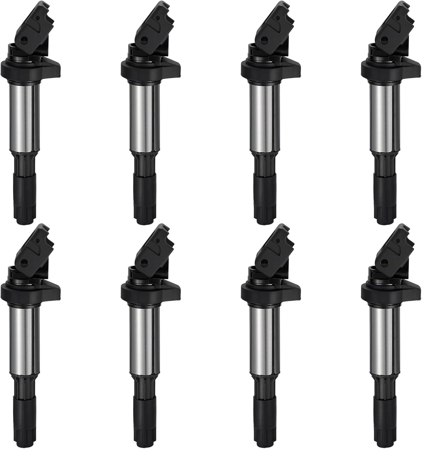 BDFHYK Ignition Coil Pack and Double Iridium Platinum Spark Plugs Compatible with BMW 328i xDrive 528i X3 525i 530i 325i 325xi 330i 330xi X3 Z4 X5 3.0L 2.5L L6 0221504470 12120032137 UF592, Sets of 6