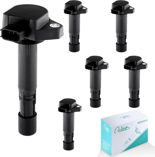 6 PCS UF400 UF512 Ignition Coil Pack (3.5 3.7 V6) Fits for Acura MDX Honda Ridgeline Pilot Saturn vue 2001 2002 2003 2004 2005 2006 2007 2008 2009 Replaces# C1460 12582000 30520PDKA01