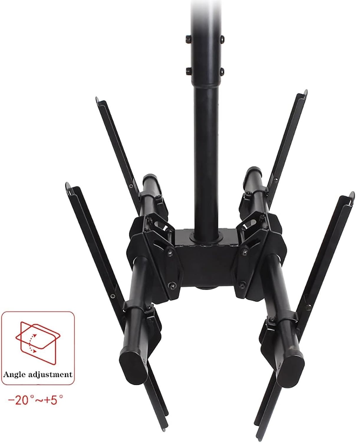 2 Sided Ceiling TV Mount Bracket, Telescopic Height, Hanging Full Motion TV Mount Bracket Fits Most 32-70 Inch LED 4K TVs