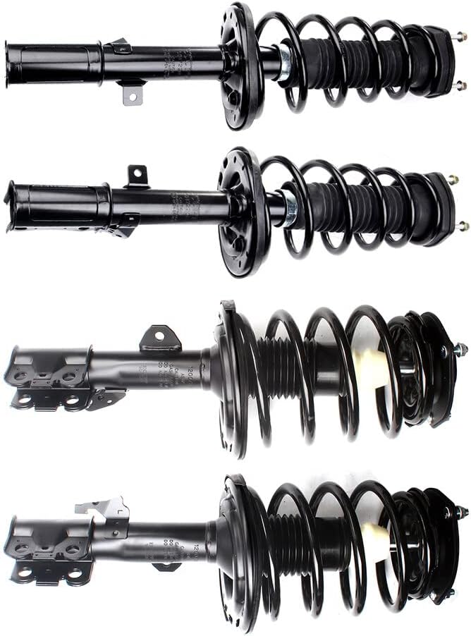 Coil Spring Shock Absorber Assembly Fit for 2004-2006 for Toyota for Solara/Camry Front & Rear Struts and Shocks Complete Assembly Replace 172205 172206 172208 172207 Struts Shocks Kit