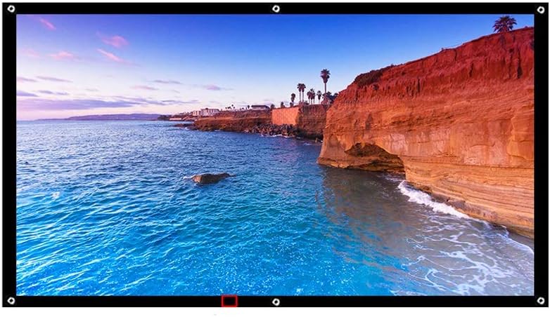 100 Inch 16:9 Outdoor Simple Portable Screen Travel Front & Rear Projection Screen Night Super Thin Projection Screen