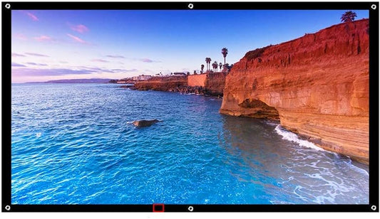 100 Inch 16:9 Outdoor Simple Portable Screen Travel Front & Rear Projection Screen Night Super Thin Projection Screen