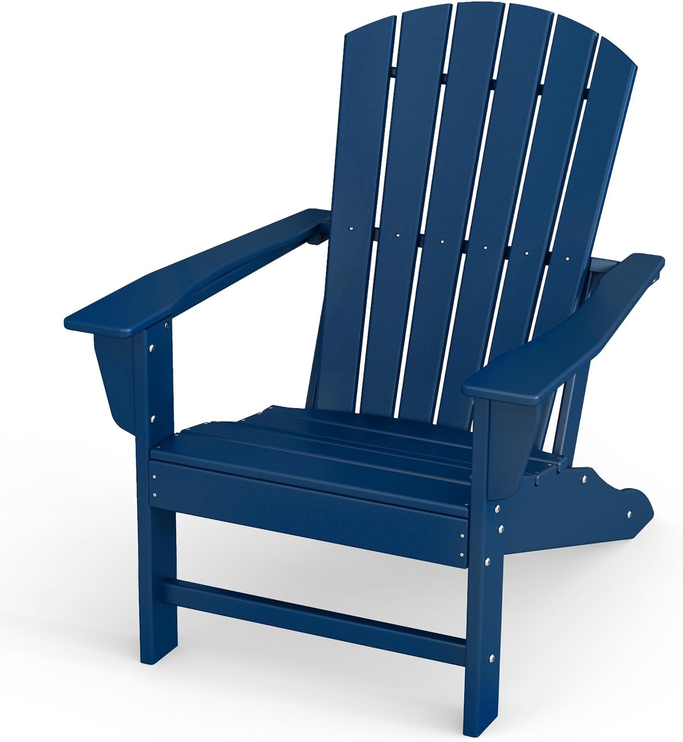 BRIOPAWS Adirondack-Chairs-Set of 4 | Fire Pit Chair | Oversized | HDPE Plastic | Weather Resistant | for Deck Outdoor Poolside Campfire | Blue