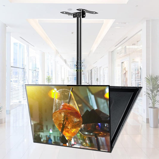 Universal TV Stand TV Ceiling Mount Adjustable Bracket,TV Mount Bracket Fits 55-75 Inch LCD LED 4K TVs, Flat Sn Display, Adjustable Height Telescoping Tilt and Swivel, VESA 600x400mm (61