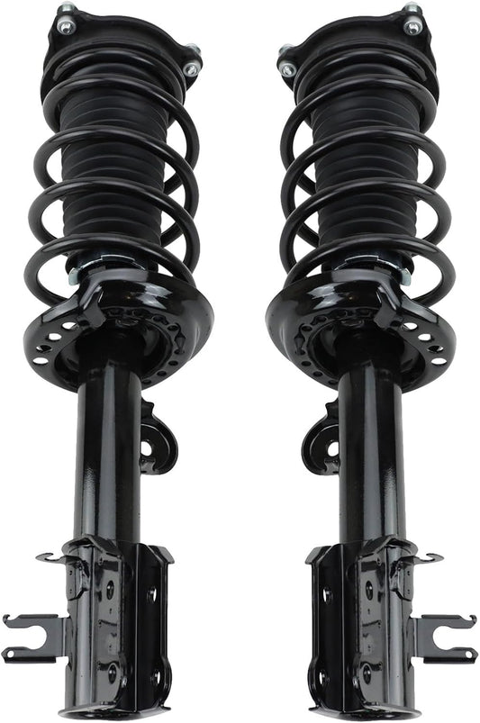 TRQ Front Strut & Coil Spring Assembly Set Driver & Passenger Sides Compatible with 15-18 Jeep Renegade
