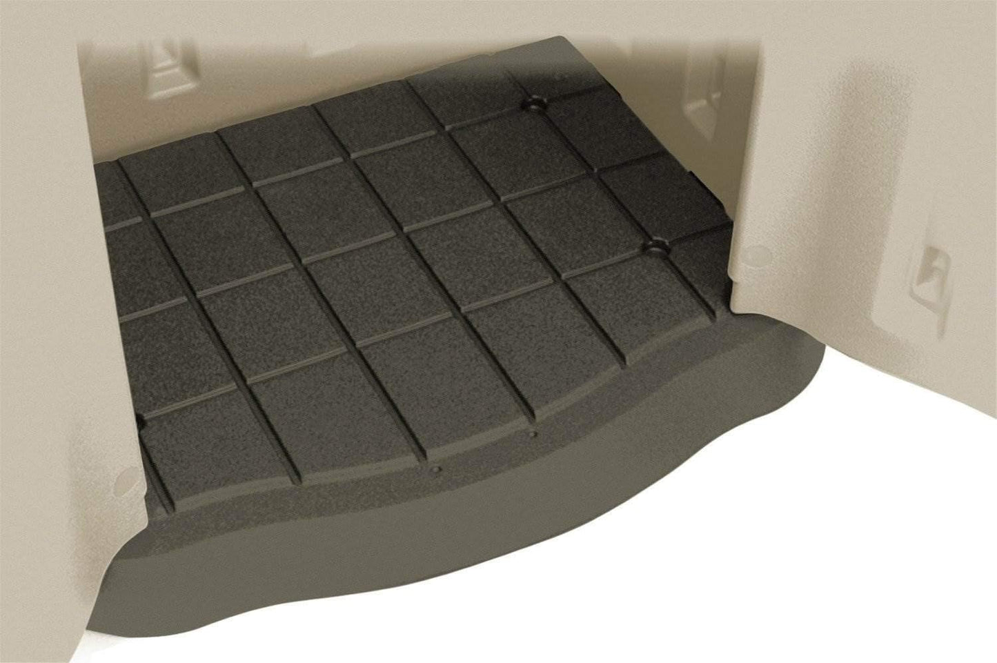 Rubbermaid Compact Vertical Resin Storage Shed With Floor (2 x 2.5 Ft), Weather Resistant, Beige/Brown, Organization for Home/Backyard/Garden Tools/Porch/Patio Cushions/Pool Chemicals/Toys