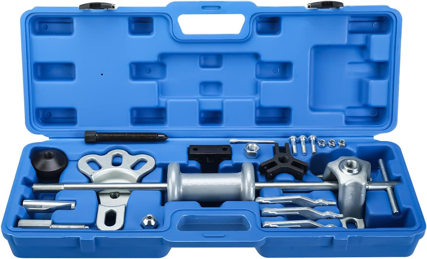 8MILELAKE 9 Way Slide Hammer Puller Axle Front Rear Wheel Bearing Dent Hub Gear Puller Remover Set