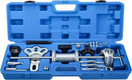 8MILELAKE 9 Way Slide Hammer Puller Axle Front Rear Wheel Bearing Dent Hub Gear Puller Remover Set