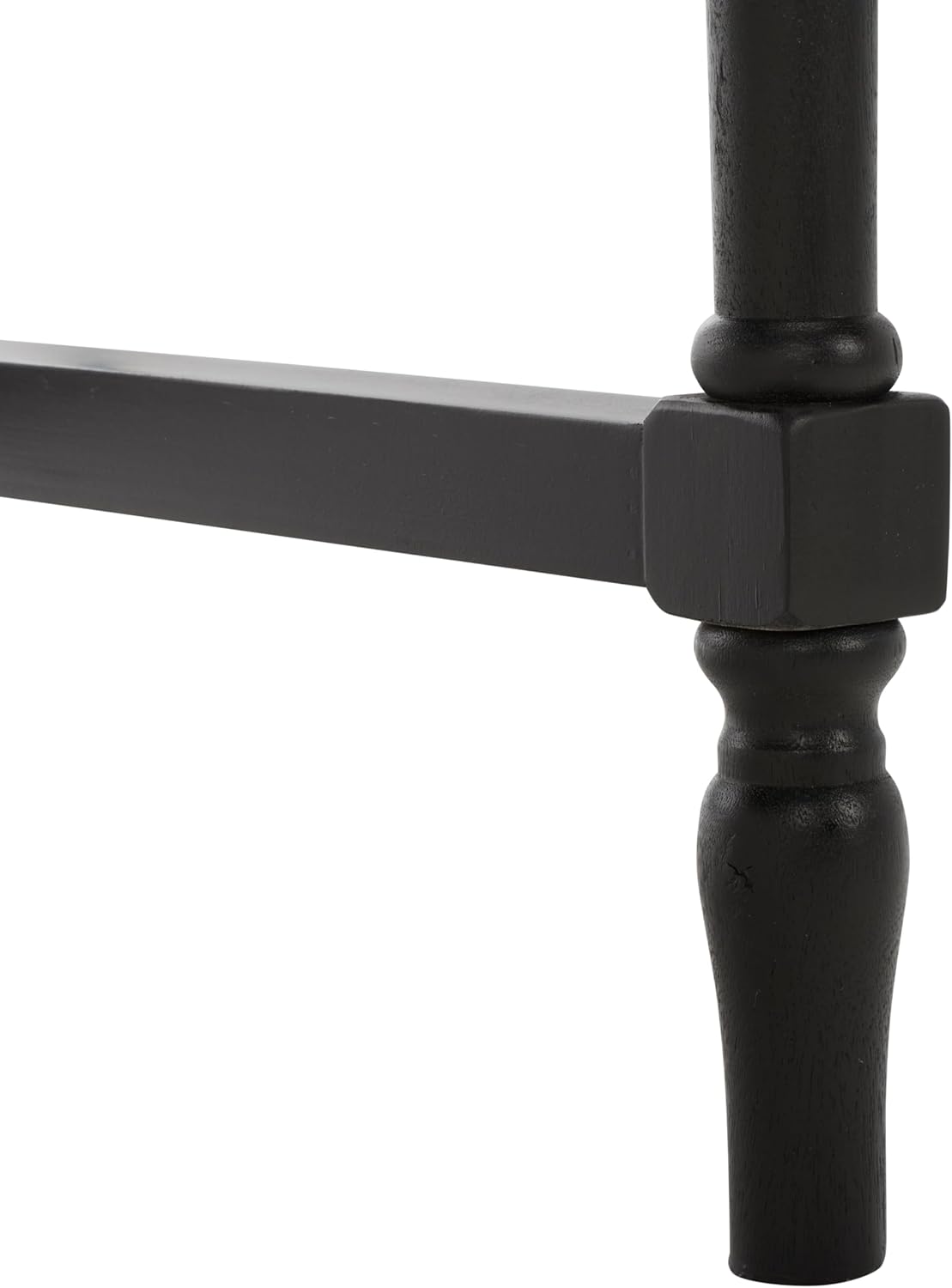 SAFAVIEH Home Collection Haven Farmhouse Country Cottage Matte Black 2-Drawer Desk Console Table for Entryway, Living Room, Home Office