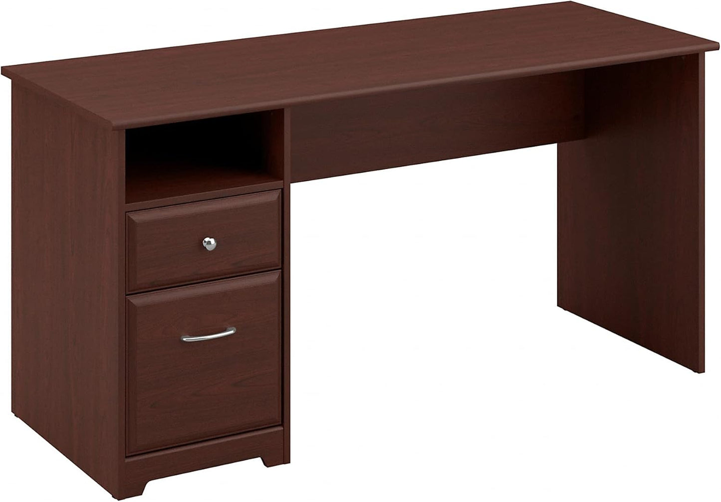 Bush Furniture Cabot 60W Computer Desk with Drawers in Espresso Oak, Workstation and File Storage, Desktop with Organization Solutions for Home Office