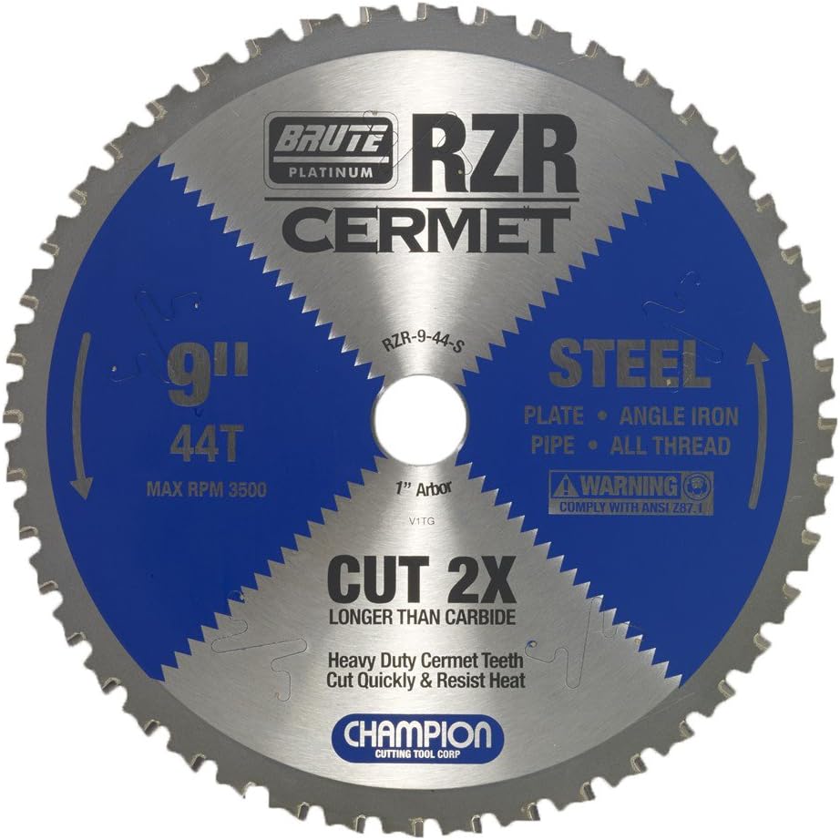 Champion Cutting Tool Corp Circular Saw Blade 114", 110T (RZR-14-110-ST)-Cut Stainless