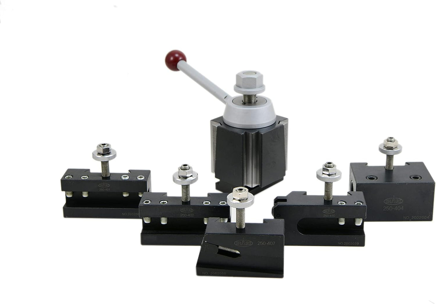 Shars AXA Wedge Type Quick Change Tool Post 6 PCS Set for 6" - 12" Lathe Swing 202-9474C M