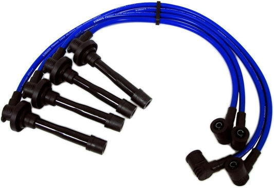 VMS RACING 94-01 10.2mm High Performance Engine Spark Plug Wires Wire Set in Blue Compatible with Honda Acura Integra B18 B18B DB7 DB8 DC2 DC3 DC4 SiR 2 GSR ITR Type R DOHC VTEC Non-VTEC 94-01