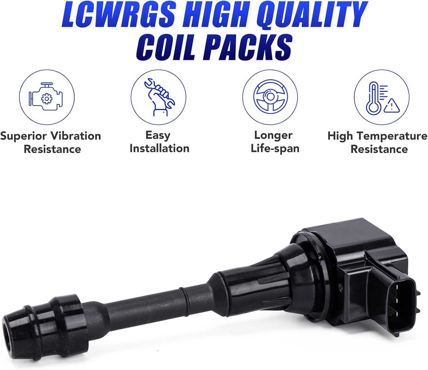 Set of 4 Ignition Coil fits for 2002 2003 2004 2005 2006 Nissan Altima Sentra X-Trail Coil Pack 2.5 L4 Replaces# UF350 C1398