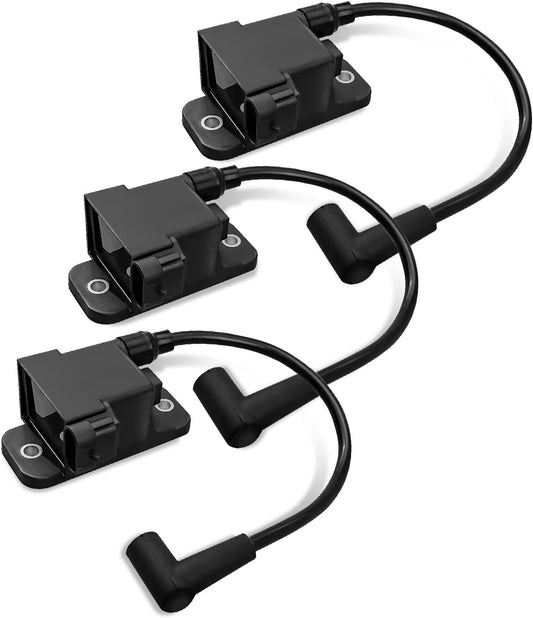 3PCS Outboard Ignition Coil CDM Module Fit For Mercury 30-300HP Force 40 50 75 90 and 120HP 1996-2007 Replace 114-7509 827509A10 827509T7, 4 Pins Outboard Ignition Coil Packs Replacement