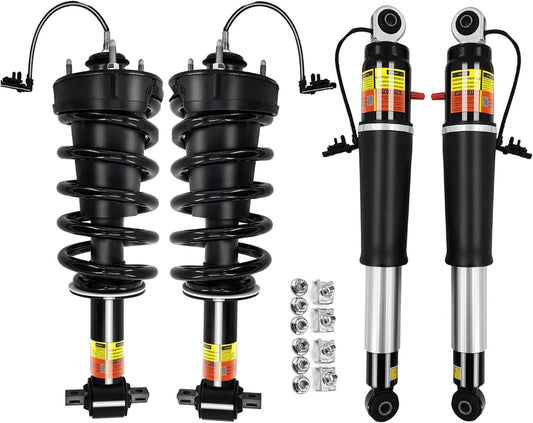 84176631 84176675 4PCS Front & Rear Shocks Struts Assembly Magnetic Ride Control Suspension Compatible with Cadillac Escalade fits for Chevy Tahoe Suburban fits for GMC Yukon XL 2015-2020
