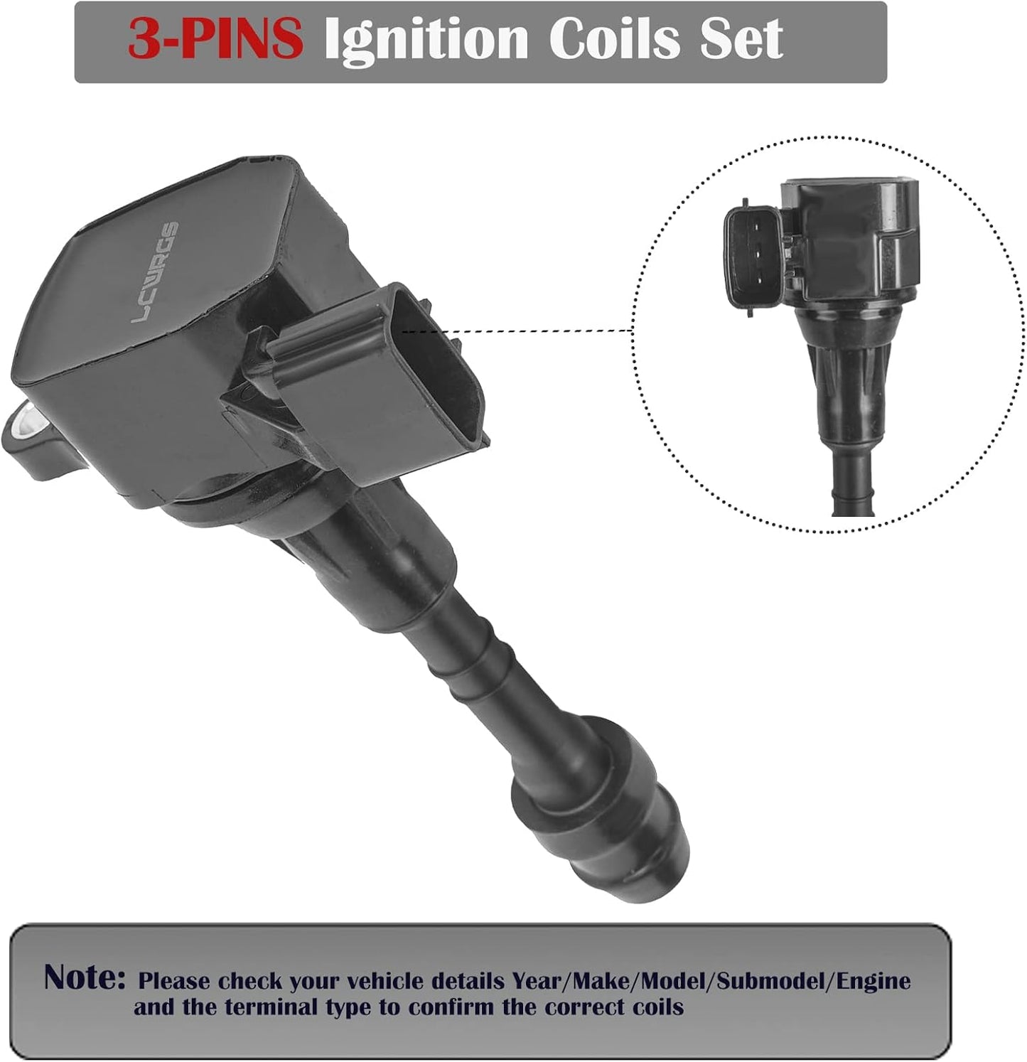 Set of 6 Ignition Coil Pack and Spark Plugs Fits for Nissan Murano Maxima Altima Quest Xterra Pathfinder Frontier 2002 2003 2004 2005 2006 2007 2008 Spark Plugs Coils 3.5 V6 Replaces# UF349 C1406