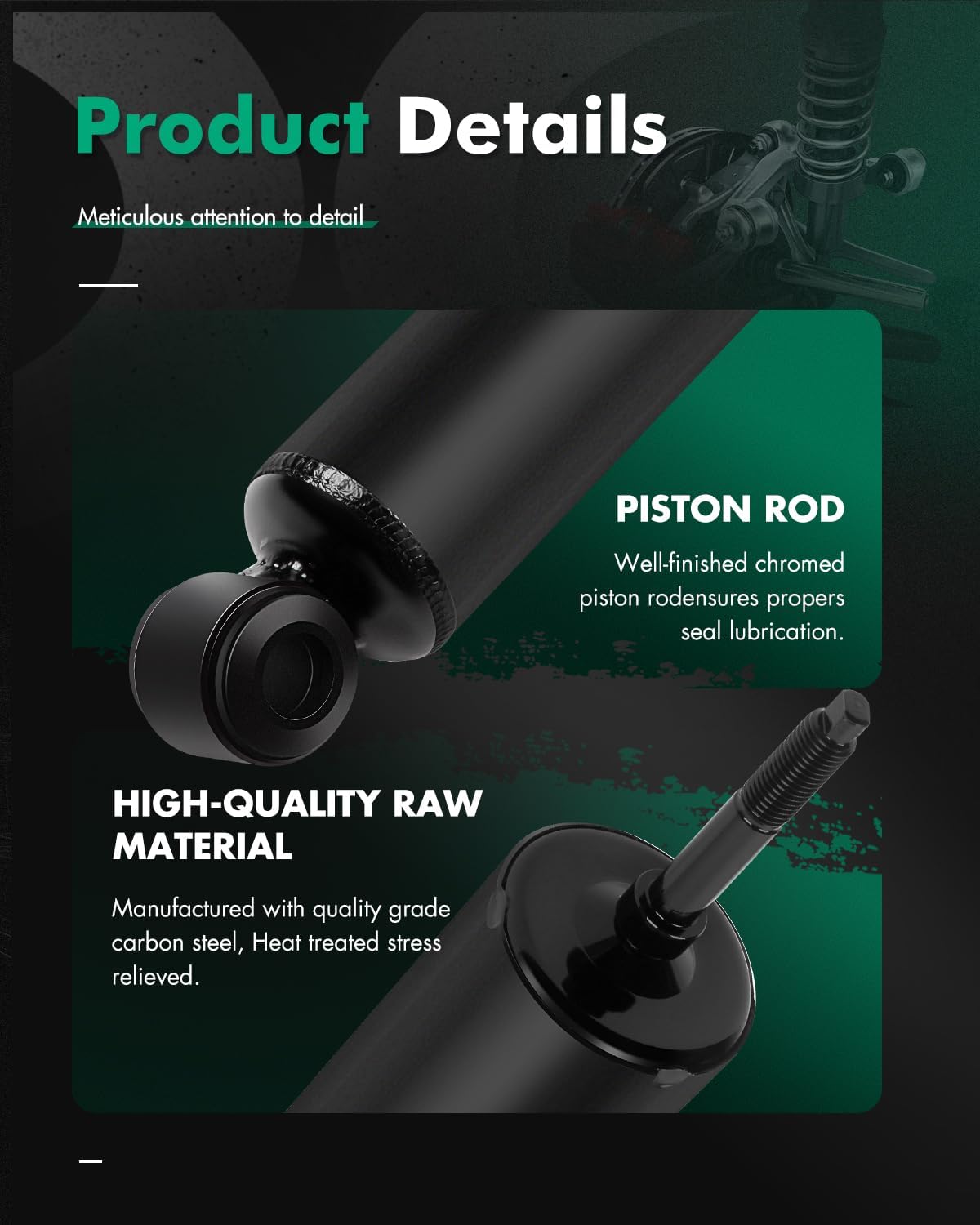 SCITOO Full Set Shocks for D21, Shocks Absorbers and Struts Fits 1986 1987 1988 1989 1990 1991 1992 1993 1994 for Nissan D21,1998-2001 for Nissan Frontier,1995 1996 1997 for Nissan Pickup