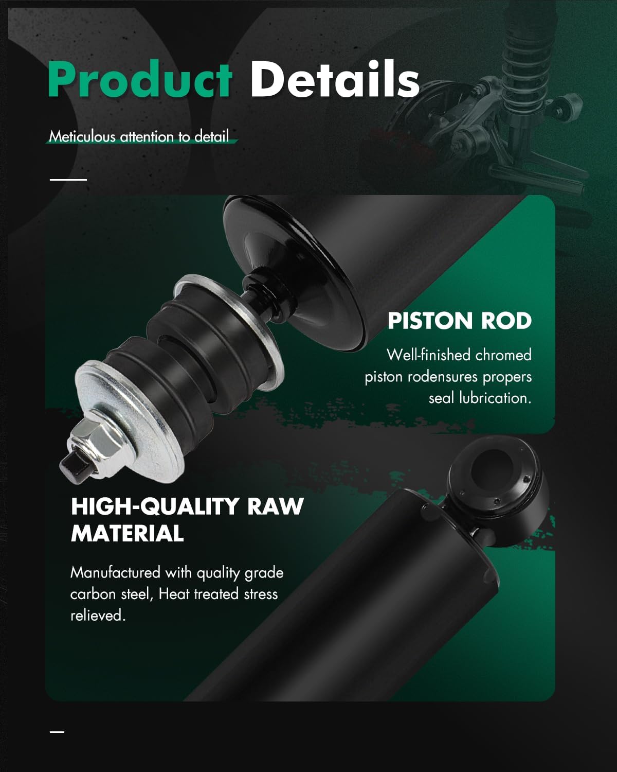 SCITOO Full Set Shocks for Ranger, Shocks Absorbers and Struts Fits 90 91 92 93 94 95 96 97 for Ford Ranger,94 95 96 97 for Mazda B2300,94 95 96 97 for Mazda B3000,94 95 96 for Mazda B4000