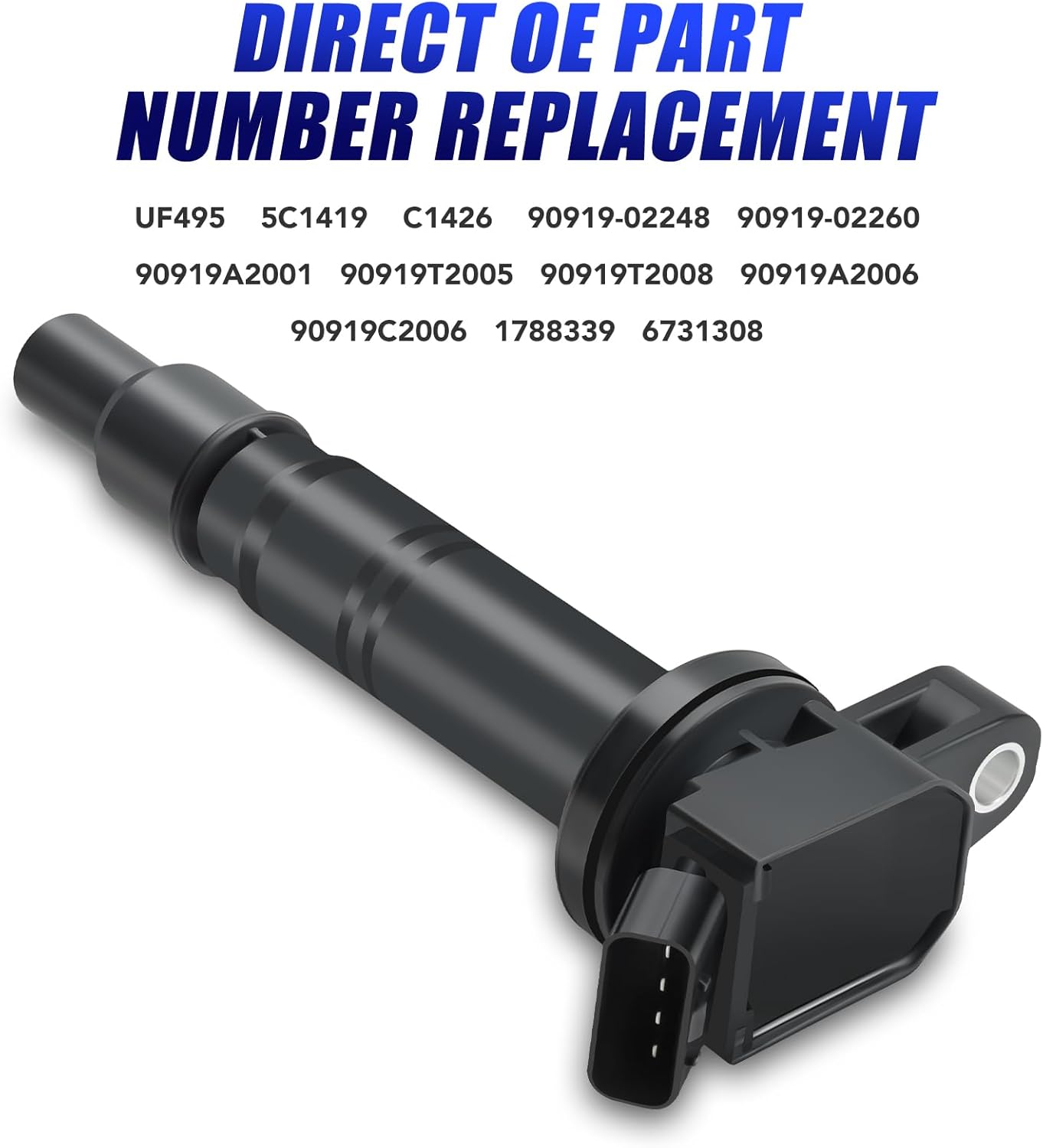 Set of 6 Ignition Coil Pack and Spark Plugs Fits for 4.0 V6 2005-2015 Toyota Tacoma, 2007-2009 Toyota FJ Cruiser, 2003-2009 Toyota 4Runner, 2005-2011 Toyota Tundra Coil Packs Spark Plugs UF495 5C1419