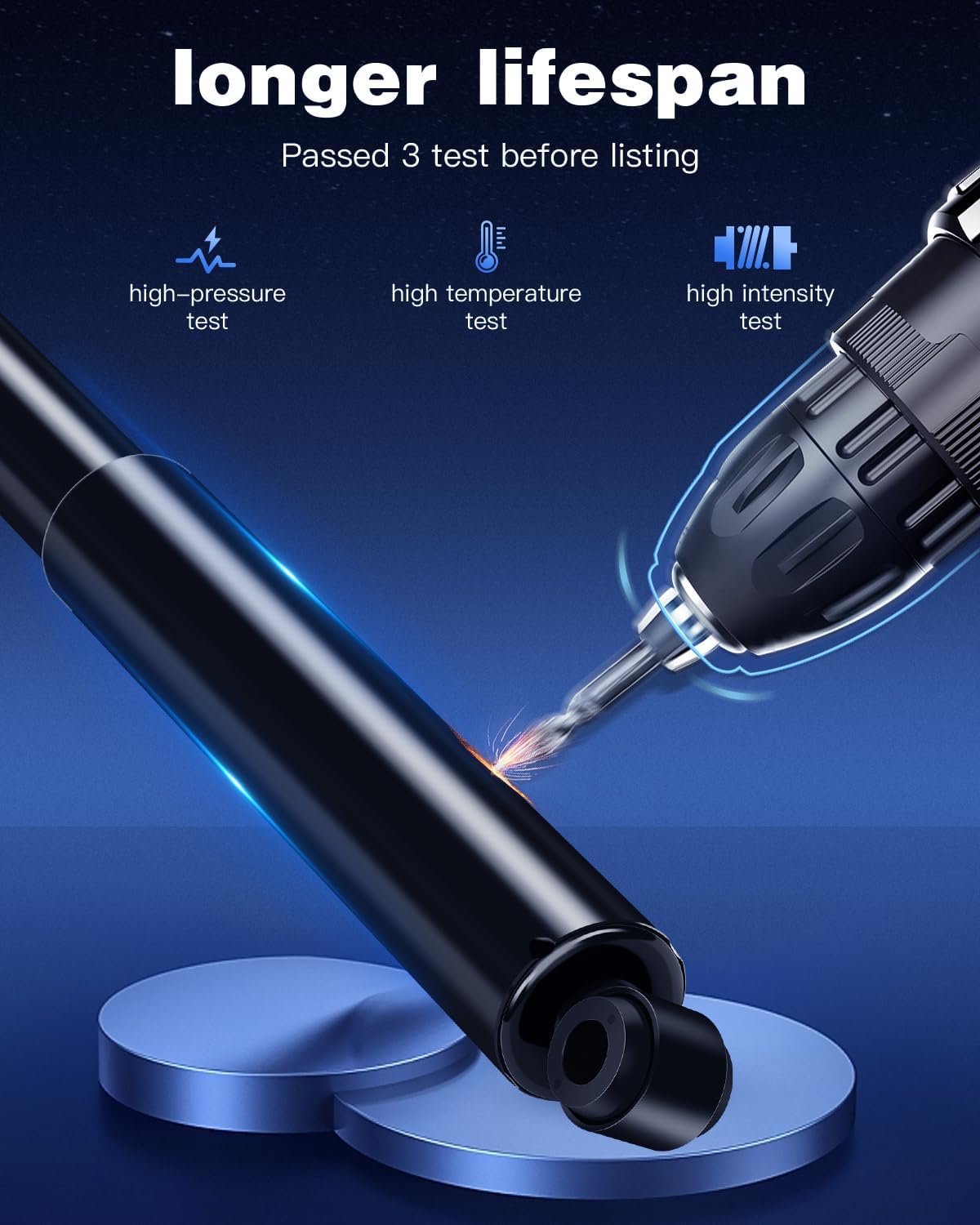 Shocks for Ford,ECCPP 2x Front Shocks Absorbers Kits fits for Ford 1999 2000 2001 2002 2003 04 for Ford F-250 Super Duty/F-350 Super Duty/F-450 Super Duty/F-550 Super Duty 1500 344077 Auto Shocks Sets