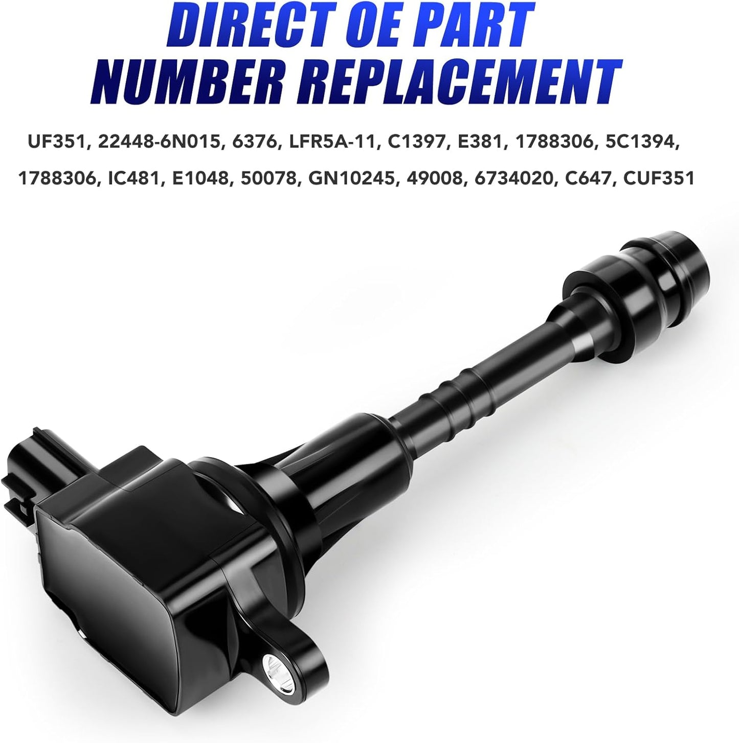 Set of 4 Ignition Coil Pack and Spark Plugs Fits for Nissan Sentra 1.8 L4 2002 2003 2004 2005 2006 1.8L Replaces UF351 C1397