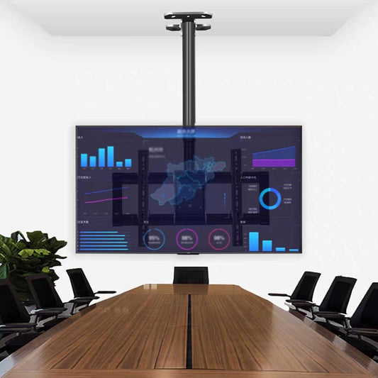 Ceiling TV Mount Bracket - Adjustable TV Ceiling Mount, Tiltable and Rotating TV Stand, Suitable for 39-85 Inch TVs, with A Load of 176 Pounds TV Mount, Max 600 X 400mm,