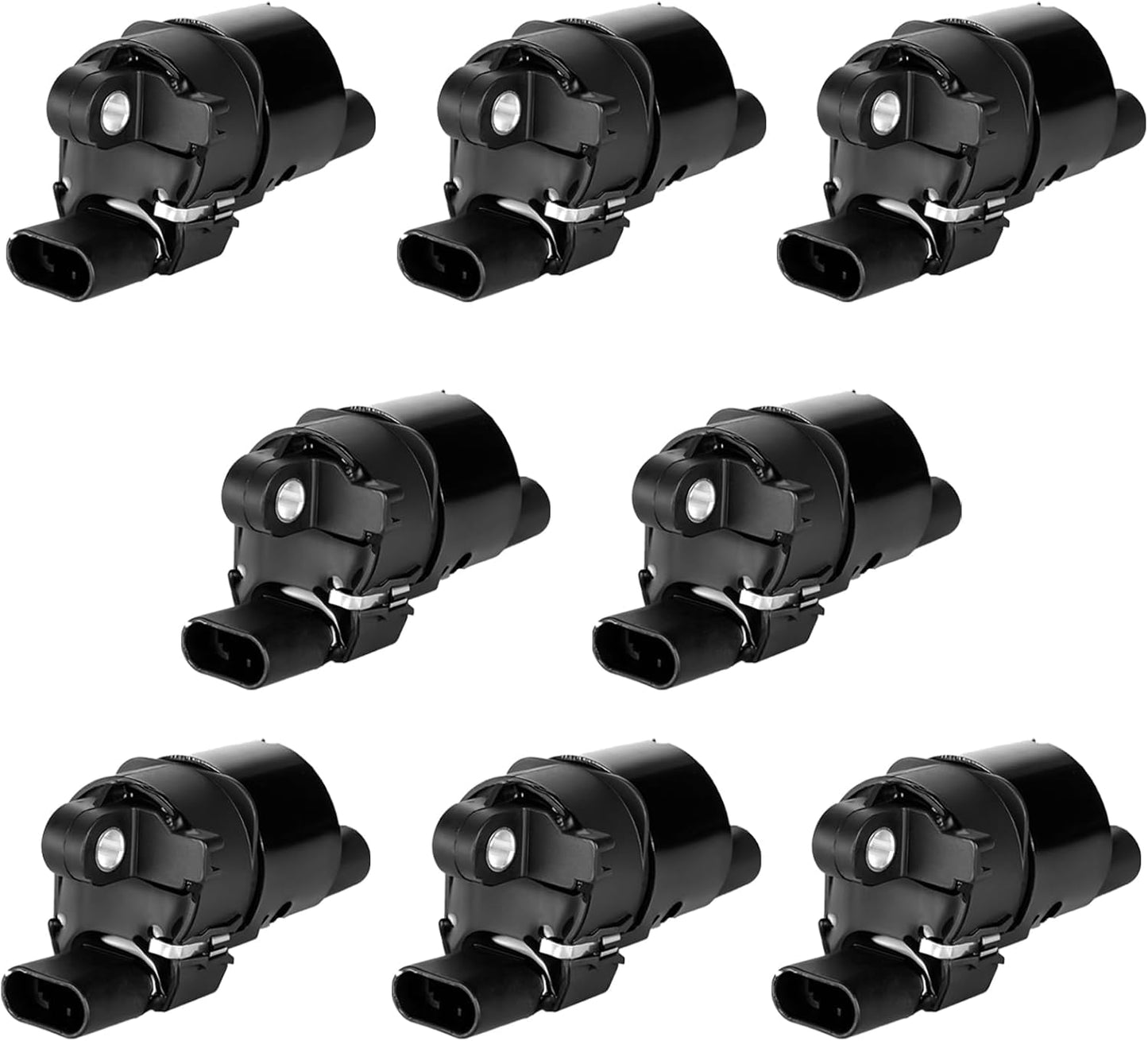 Set of 8 Round Ignition Coil Pack for 5.3 4.8 V8 Chevy Silverado Suburban Tahoe Avalanche GMC Yukon Sierra Canyon Savana 2007 2008 2009 2010 2011 2012 2013 2014 2015 2016 2017 Coils UF414