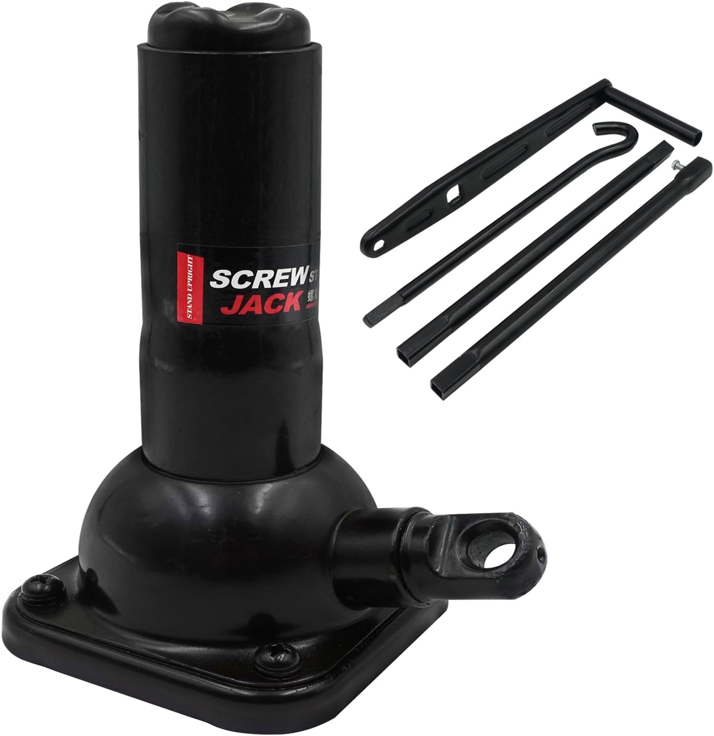 Car Jack 2 Ton (4,000 lb) Capacity Spiral Jack for Pickup Truck, Screw Jacks for Car Lift or Jack Stands, Tire Jack Fit for Ford F150 Truck Chevy Silverado Dodge Ram 1500 (Black)